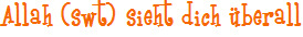 Allah (swt) sieht dich überall
